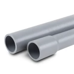 مواسير UPVC للصرف الصحي ضغط اسمي 10 بار قطر خارجي 200 مم سمك 9.6 مم لون رمادي