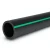HDPE Polyethylene Pipe PN 4 Bar PE 80 OD 180 mm SDR 33 Black with Green Stripes - Image 1