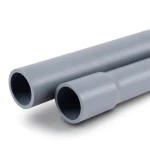مواسير UPVC لأنظمة الصرف الصحي ضغط 10 بار قطر خارجي 180 مم سمك 8.6 مم لون رمادي
