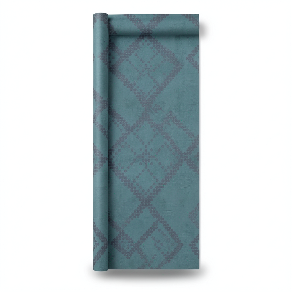 Italian Wallpaper Blue-Green 10m x 0.73m, Model Z90047