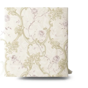 Italian Wallpaper Floral Design Beige Color, Size 10mx0.73m, Model 81155