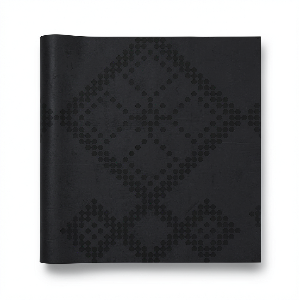 Italian Wallpaper 10m x 0.73m Black Color, Model Z90044