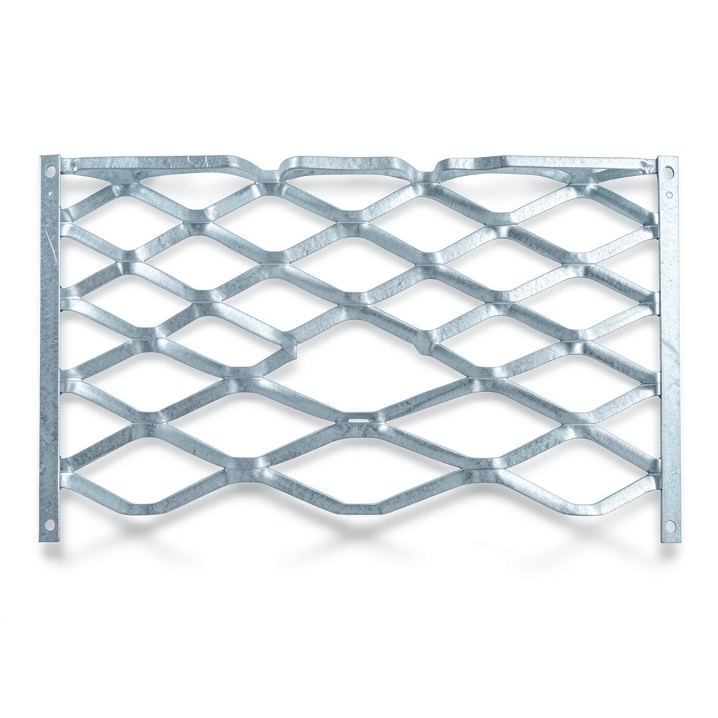 Galvanised Steel Expanded Metal Mesh Bahri 2 mm Thickness 1.22 m Width 6 m Length