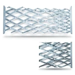 Galvanised Steel Expanded Metal Mesh Bahri 1.8 mm Thickness 6 m Length 1.22 m Width