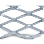 Galvanised Steel Expanded Metal Mesh Bahri 1.5 mm Thickness 1.22 m Width 7 m Length