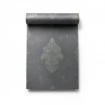 Italian wallpaper, dark grey color, length 10 m, width 1.06 m, model 83409