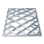 Galvanised Steel Expanded Metal Mesh Bahri Thickness 2.7 mm Width 1.22 m Length 6 m