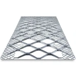 Galvanised Steel Expanded Metal Mesh Bahri Thickness 2 mm Width 1.22 m Length 7 m