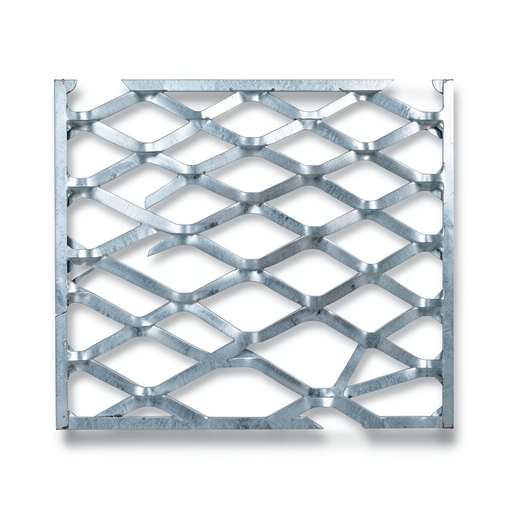 Galvanised Steel Expanded Metal Mesh Bahri Thickness 2.3 mm Width 1.22 M Length 7 meter
