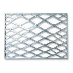 Galvanised Steel Expanded Metal Mesh Bahri Thickness 5.8 mm Width 1.22 m Length 1 m