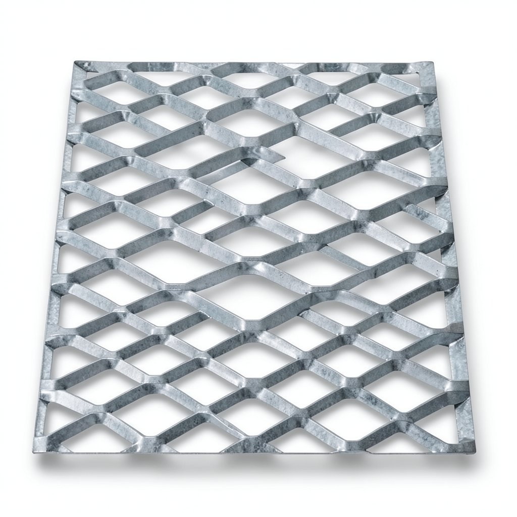 Galvanised Steel Expanded Metal Mesh Bahri Thickness 2.3 mm Width 1.22 M Length 7 meter