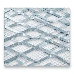 Galvanised Steel Expanded Metal Mesh Bahri Thickness 1.8 mm Width 1.22 m Length 7 m