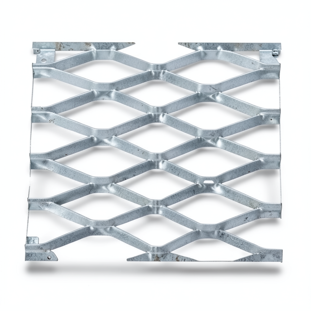 Galvanised Steel Expanded Metal Mesh Bahri 3 mm Thickness 1.22m Width 1m Length