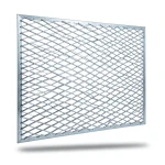 Galvanised Steel Expanded Metal Mesh Bahri 3.8 mm Thickness 1.22 m Width 1 m Length