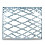 Galvanised Steel Expanded Metal Mesh Bahri Thickness 2.8 mm Width 1.22 m Length 1 m