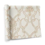 Italian Wallpaper Classic Design 10m x 1.06m, Beige, Model 41304