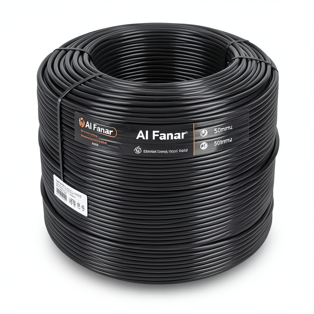 Electrical Stranded Copper Wire Coil 500mm2 450/750V PVC Insulated, Black | Al Fanar