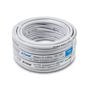 Stranded Wire Coil 2.5mm2 450/750V Copper Conductor 0.67mm Diameter PVC Sheathed | Al Fanar
