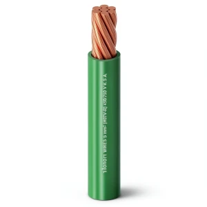 لفة سلك مفرد نحاس مجدول عزل PVC، مقاس 150 ملم، جهد 450/750 فولت، لون أخضر | شركة الفنار