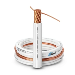 Electrical Stranded Wire 10mm 450/750V Copper Conductor 1.43mm Diameter PVC Insulation, White | Al Fanar
