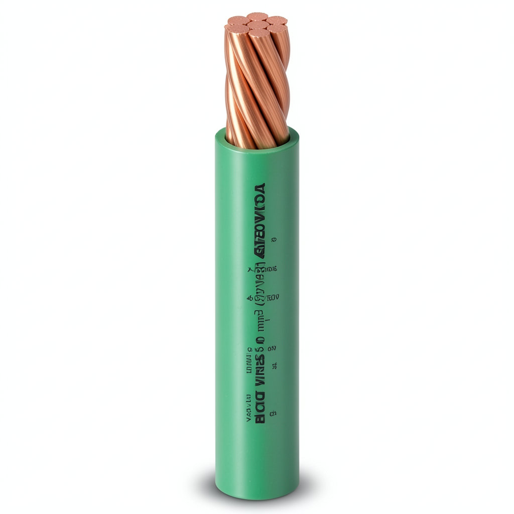 سلك كهرباء مفرد نحاس مجدول معزول PVC، مقاس 500mm، 450/750 فولت | شركة الفنار