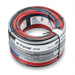 لفة سلك مجدول 35 مم2 450/750 فولت، موصل نحاس قطر 2.65 مم، مغلف بـPVC | شركة الفنار