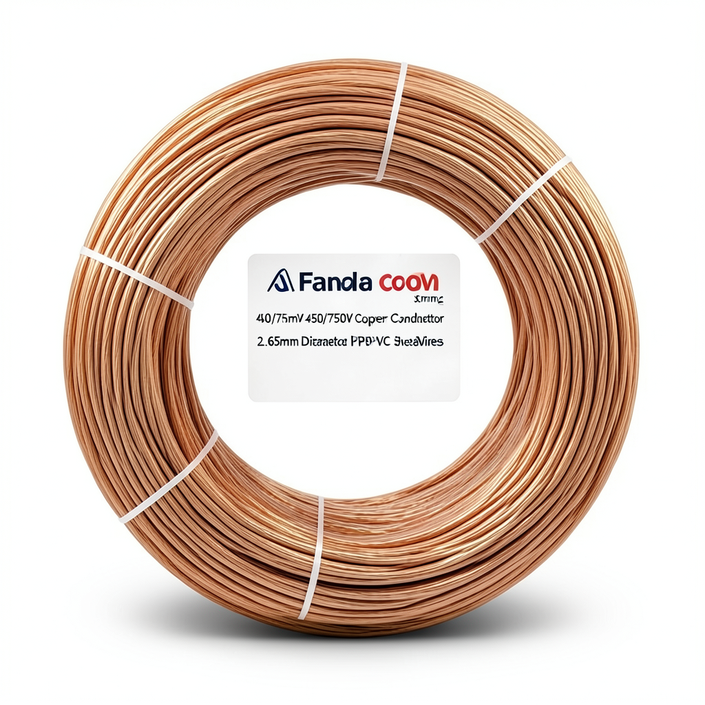 Stranded Wire Coil 35mm2 450/750V Copper Conductor 2.65mm Diameter PVC Sheathed | Al Fanar