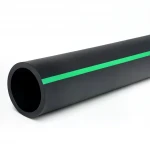 مواسير HDPE ضغط  15.9 بار [PE 63] قطر خارجي 200 مم  SDR 7.4  لون اسود مع خط اخضر | مصنع المنى