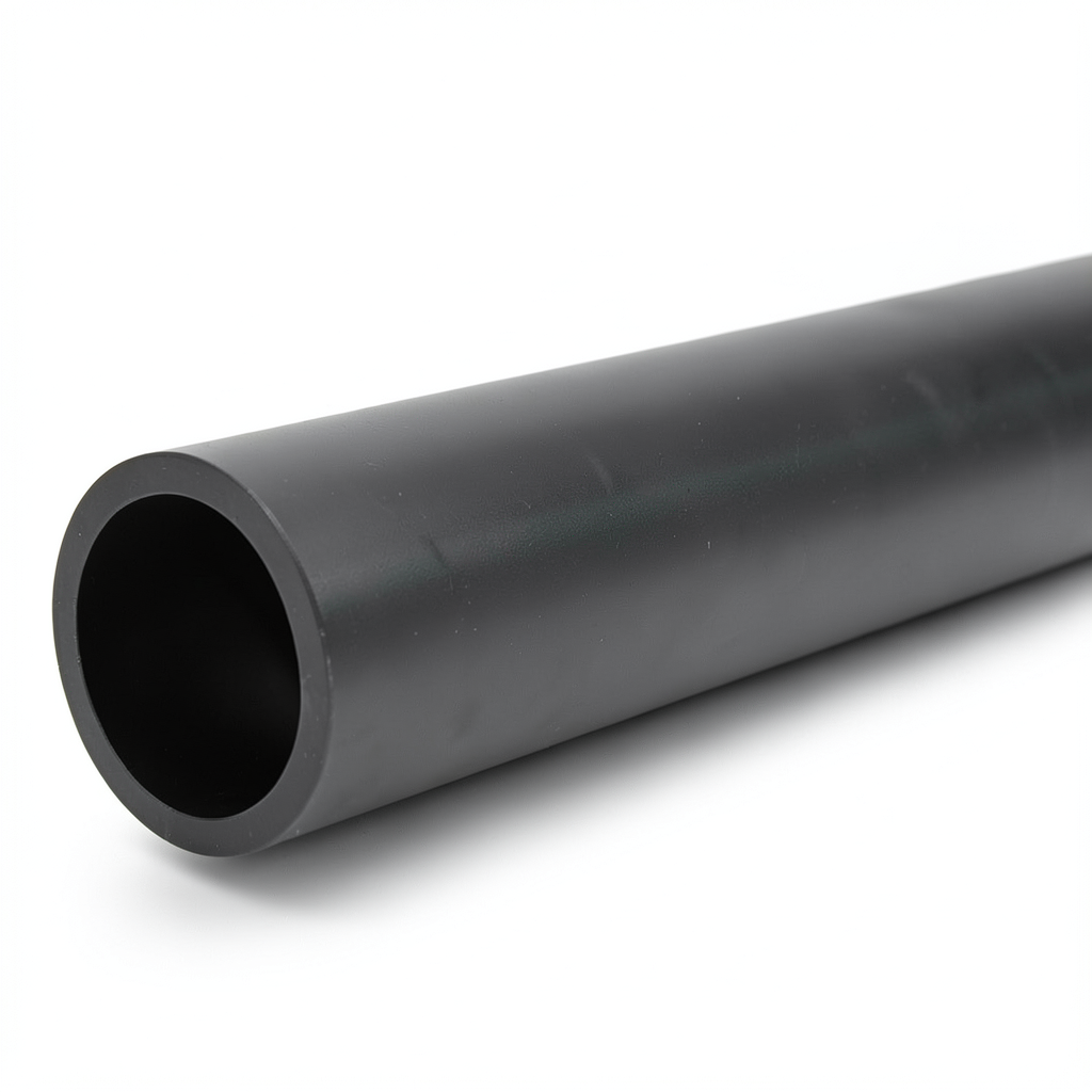 HDPE Plastic Pipe Pressure 6 Bar PE 80 Size 280 mm SDR 22 Black