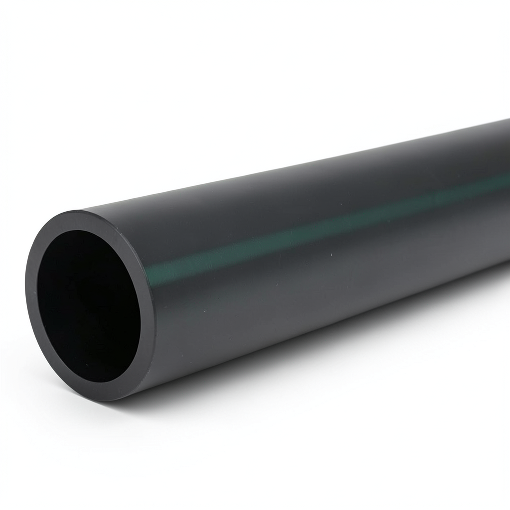 أنابيب HDPE ضغط 6 بار PE 80 قطر خارجي 200 مم SDR 22 لون أسود