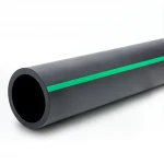 HDPE Polyethylene Pipe  Nominal Pressure 10 Bar [PE 63] OD 560 mm  SDR 11  Color Black with Green Stripes | Almona Factory