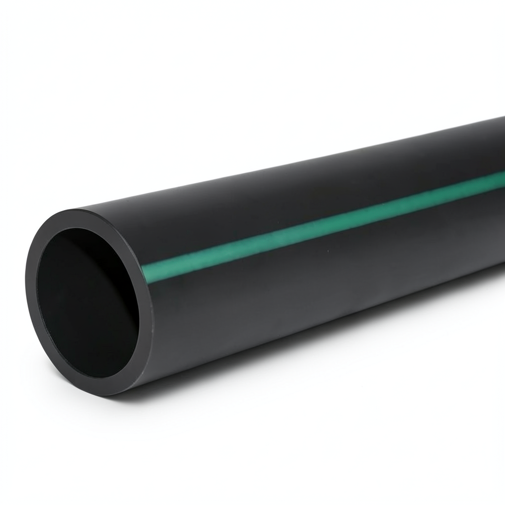 مواسير بلاستيك HDPE ضغط 6 بار PE 80 قطر خارجي 280 مم SDR 22 لون أسود