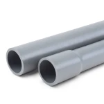 مواسير UPVC لأنظمة الصرف الصحي ضغط اسمي 10 بار قطر خارجي 225 مم سمك 10.8 مم لون رمادي
