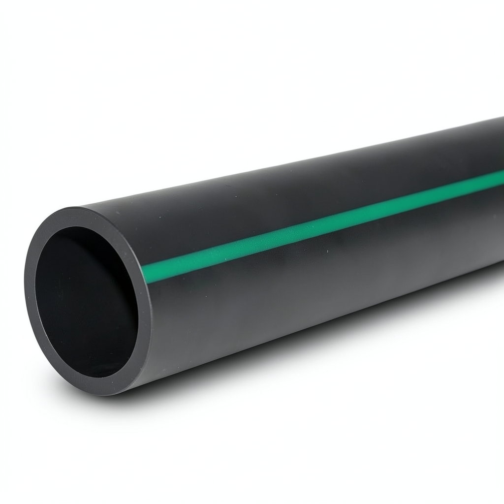 أنابيب بلاستيك HDPE ضغط 10 بار PE 80 قطر خارجي 250 مم SDR 13.6 لون أسود