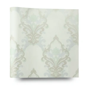 Wallpaper Classic Design 10 m x 1.06 m Pale Green, Model 41317