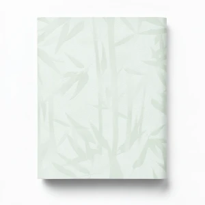 Italian Leaf-Patterned Wallpaper 10m x 0.73m Pale Green, Model Z90038
