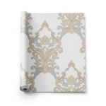 Wall Decoration Classic Design 10 m x 1.06 m Pale Gray, Model 41327