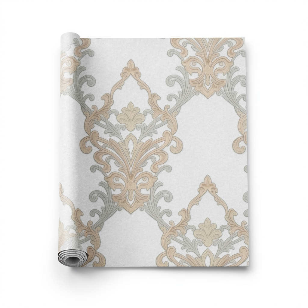 Wall Decoration Classic Design 10 m x 1.06 m Pale Gray, Model 41327