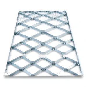Galvanised Steel Expanded Metal Mesh Bahri 6 mm Thickness 1.22 m Width 4 m Length