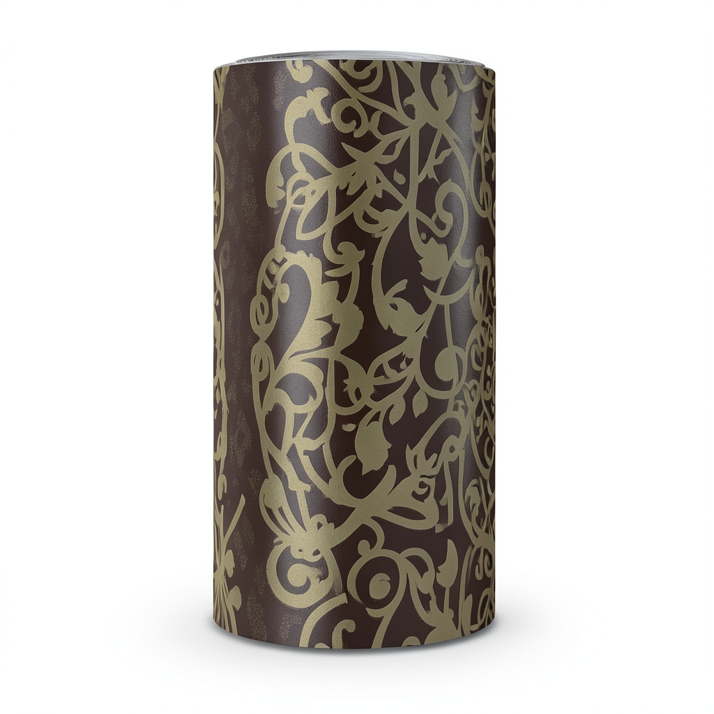 Italian Wallpaper Classic Design Dark Brown, Size 10m x 0.70m, Model 14111