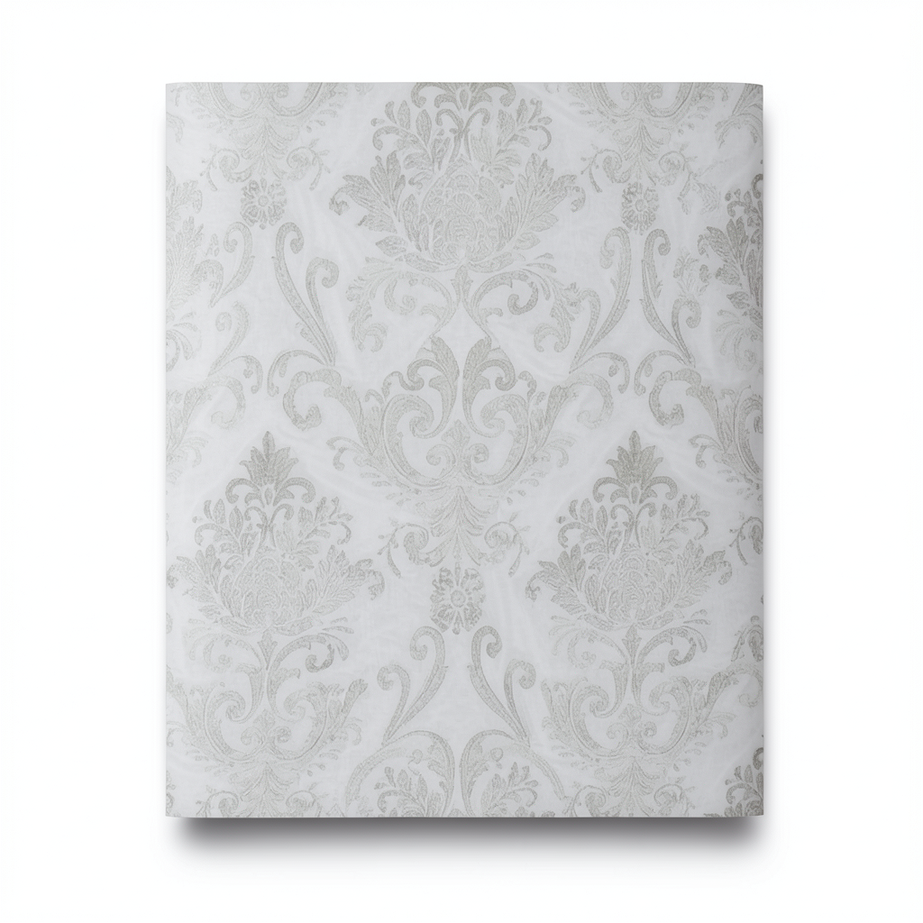 Italian Wallpaper 10m x 0.73m Pale Grey, Model 4241
