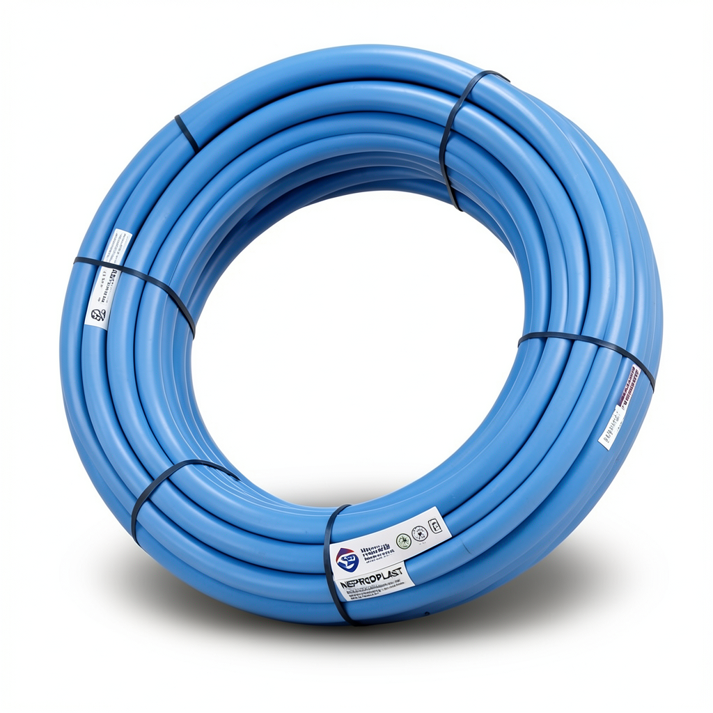 أنابيب HDPE نيبروبلاست PE 80 ضغط 4 بار قطر خارجي 63 مم سمك 2.0 مم لون ازرق | نيبروبلاست