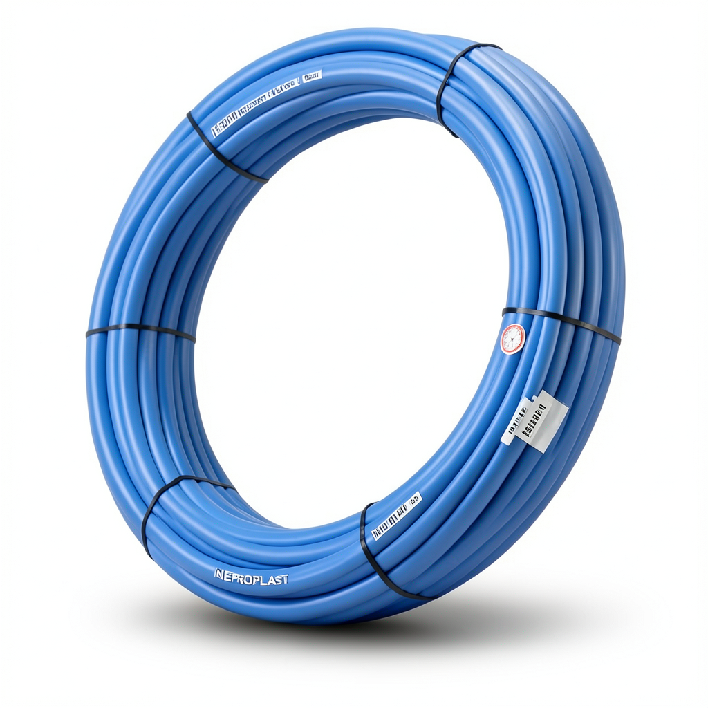 أنابيب HDPE PE 80 ضغط 4 بار قطر خارجي 75 مم سمك 2.3 مم لون أزرق | نيبروبلاست