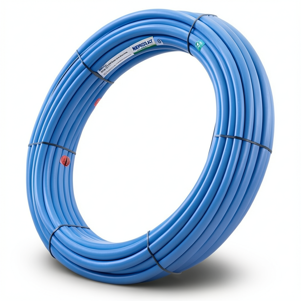 أنابيب HDPE PE 80 ضغط 4 بار قطر خارجي 90 مم سمك 2.8 مم لون أزرق | نيبروبلاست