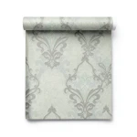 Wallpaper Classic Design 10 m x 1.06 m Pale Green, Model 41317