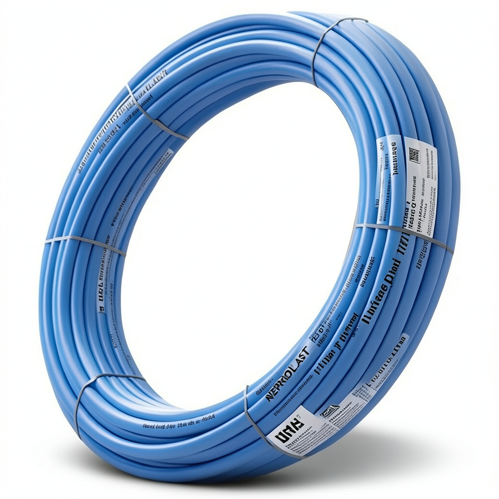أنابيب HDPE نيبروبلاست PE 80 ضغط 4 بار قطر خارجي 110 مم سمك 3.4 مم لون أزرق | نيبروبلاست