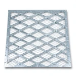 Galvanised Steel Expanded Metal Mesh Bahri 6 mm Thickness 1.22 m Width 4 m Length