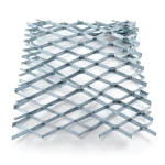 Galvanised Steel Expanded Metal Mesh 3 mm Thickness 1.22 m Width 5 m Length