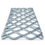 Galvanised Steel Expanded Metal Mesh Bahri 2.8 mm Thickness 1.22 m Width 5 m Length