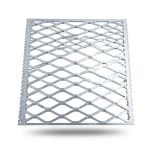 Galvanised Steel Expanded Metal Mesh Bahri Thickness 3.8 mm Width 1.22 m Length 5 m
